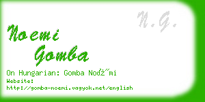 noemi gomba business card